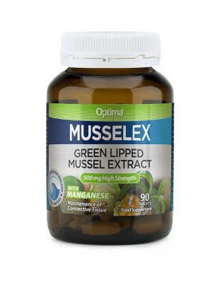 Optima Musselex Green Lipped Mussel Extract 500mg 90 Tabs